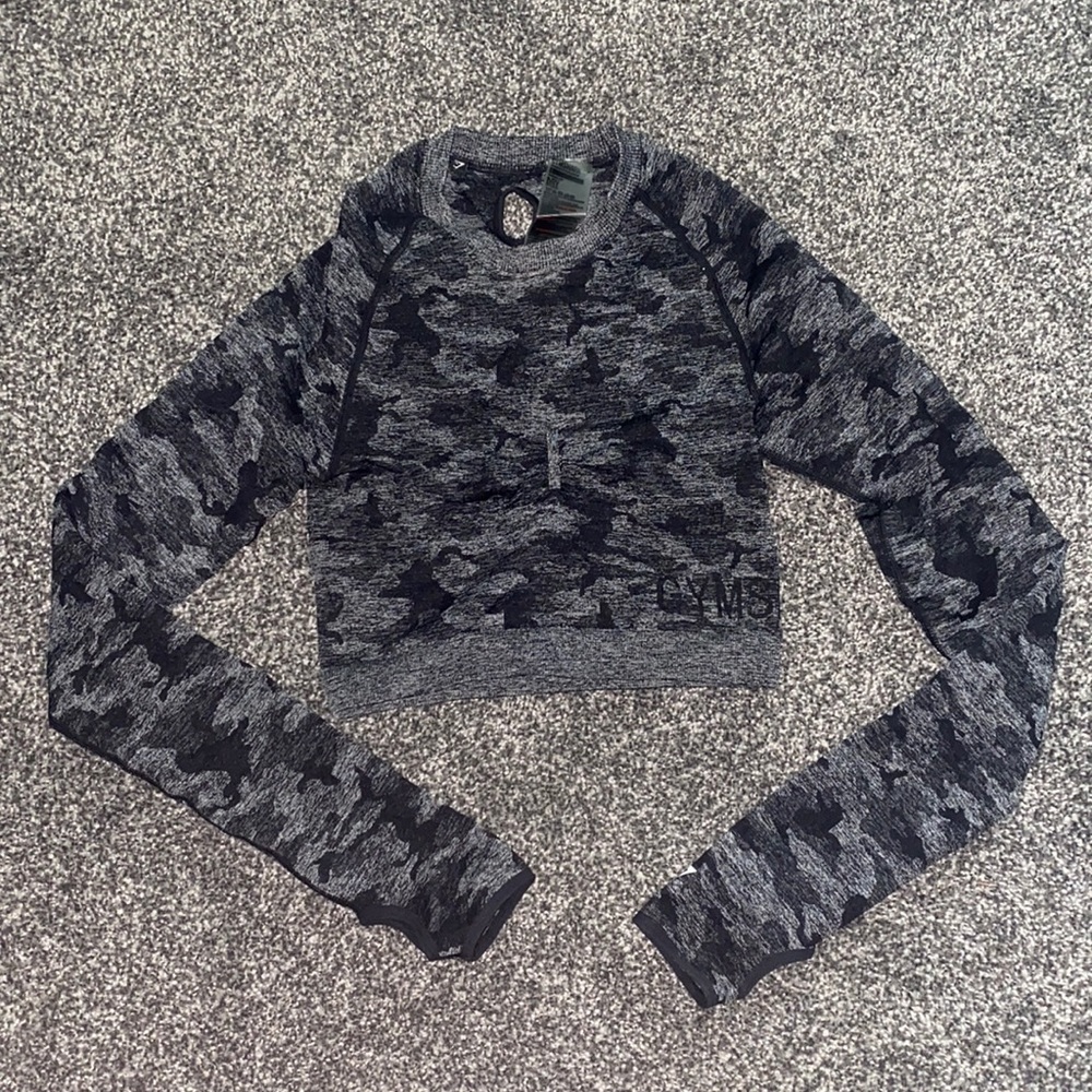 Gymshark camo Crop Top